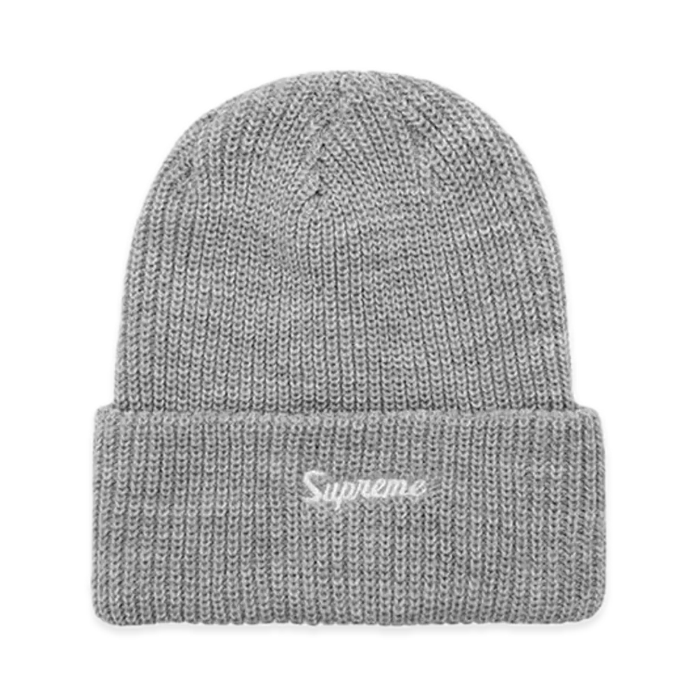 Supreme Loose Gauge Beanie "Heather Grey" (23FW)