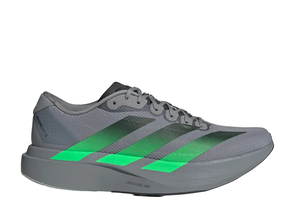adidas Adizero Evo SL Woven "Grey/Screaming Green"