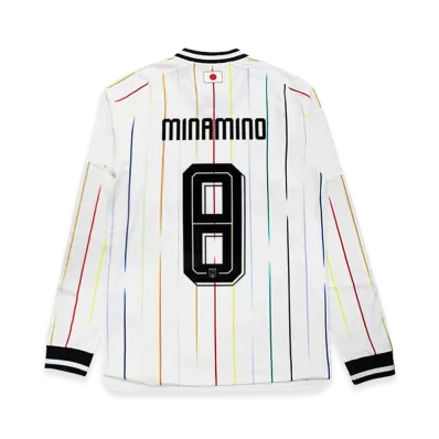 adidas Soccer Japan 2026 Away Authentic Jersey Long Sleeve #8 Takumi Minamino "OffWhite/Black"