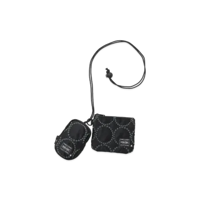 PORTER x mina perhonen Tambourine Key Case & Coin Purse "Black/Grey"