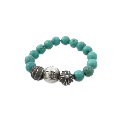 Chrome Hearts Bead Ring "Turquoise"