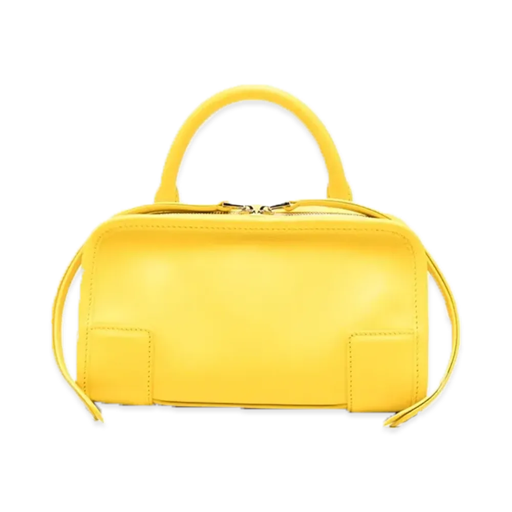 LOEWE Women's Leather Mini Amazona Handbag "Yellow"