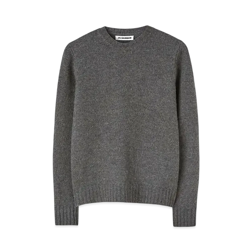 Jil Sander Women's Crew-Neck Sweater "Ash Gray"