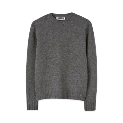 Jil Sander Women's Crew-Neck Sweater "Ash Gray"