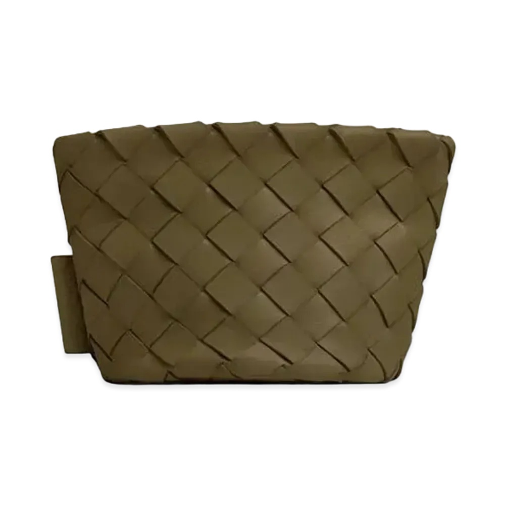 Bottega Veneta Intrecciato Mini Bucket Pouch "Mud"