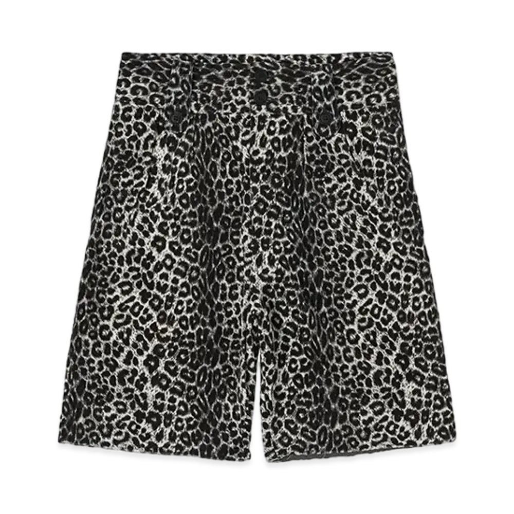 visvim Coronel Shorts Leopard "Grey"