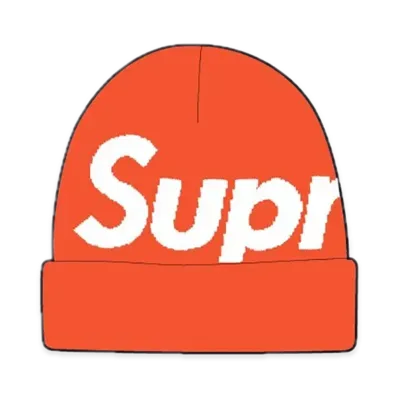 Supreme Big Logo Beanie "Orange" (24FW)