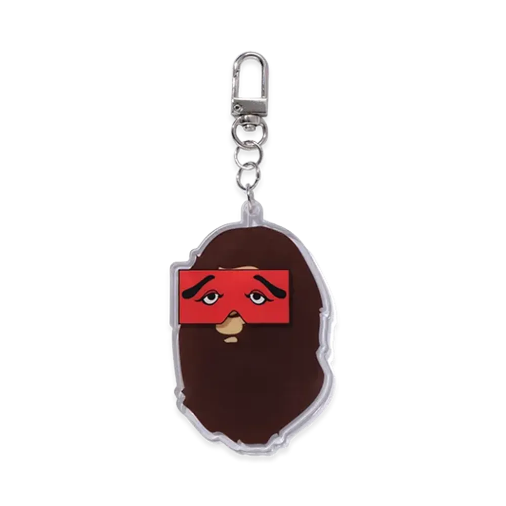 A BATHING APE x NIWAKASENPEI Bape Store One Fukuoka Bldg. Acrylic Keychain "Clear"