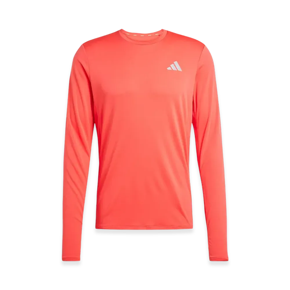 adidas Adizero Ekiden Running Long-Sleeve T-Shirt "Semi Lucid Red"