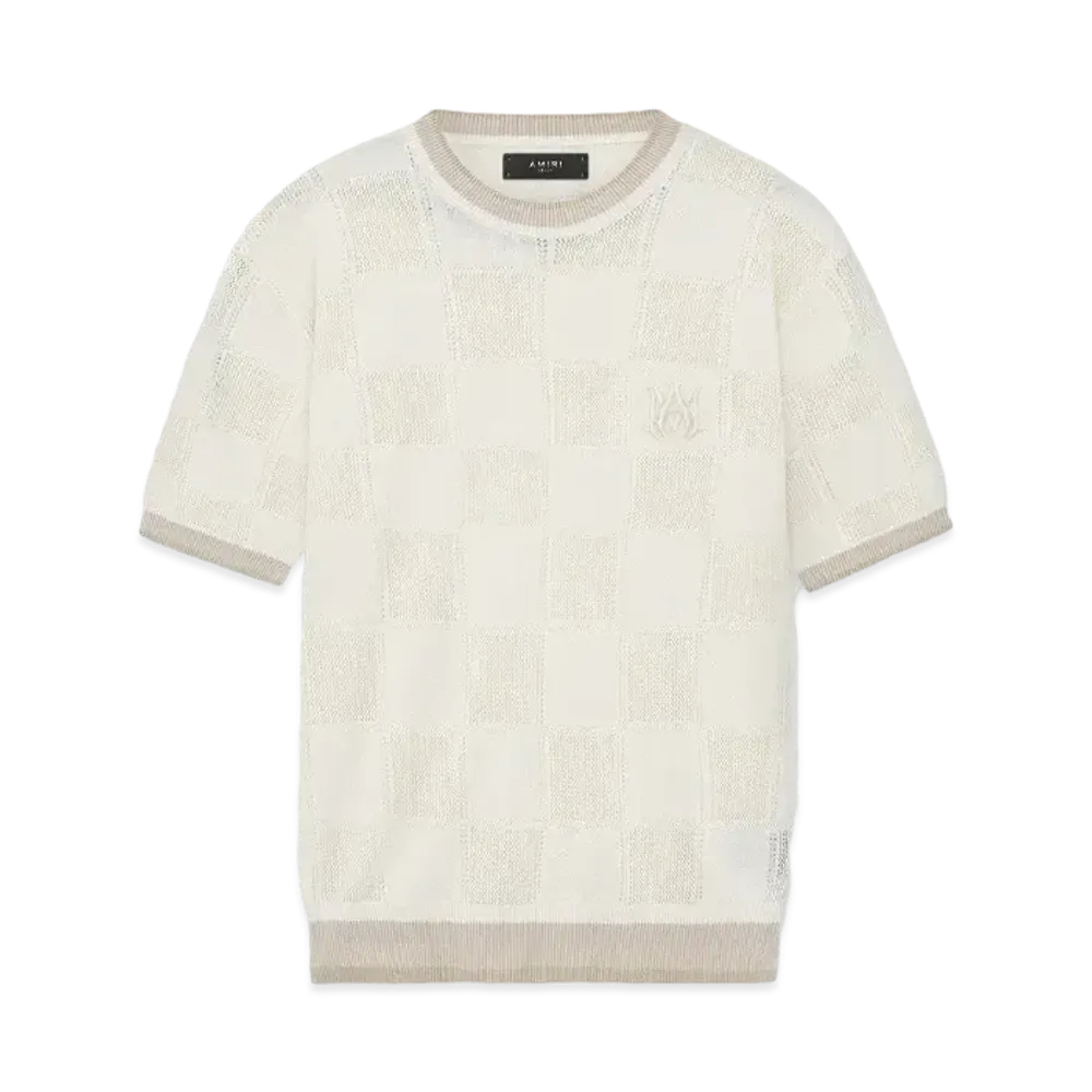 AMIRI MA Checkered Tee "Birch"