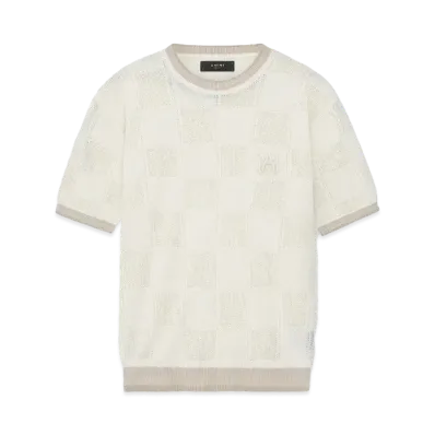 AMIRI MA Checkered Tee "Birch"