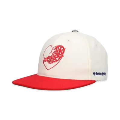 Chrome Hearts Fitted Wool Acrylic Cap "Cream/Red"