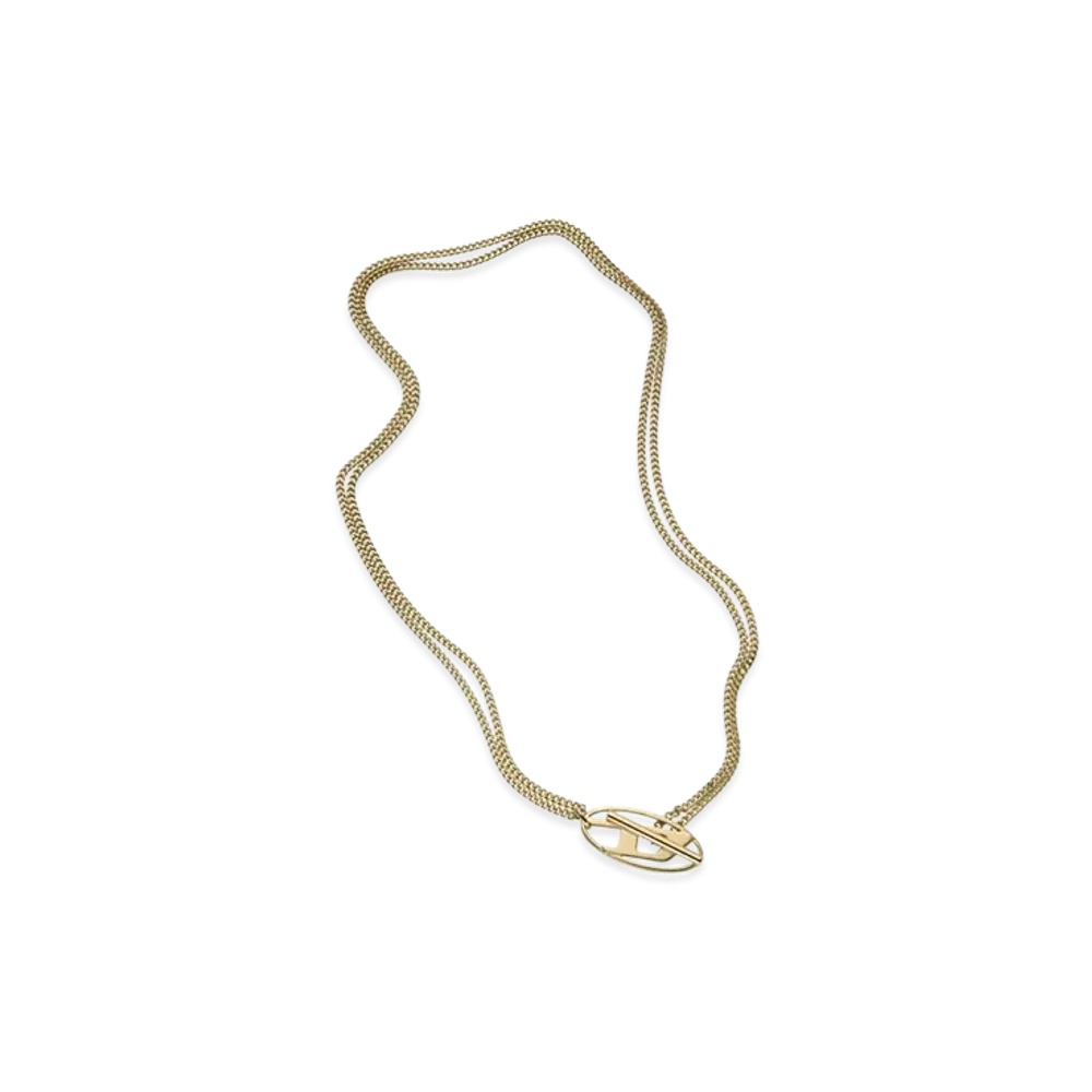 Diesel Dx1567710 Jewel Gold-Tone Stainless Steel Chain Necklace "Gold"