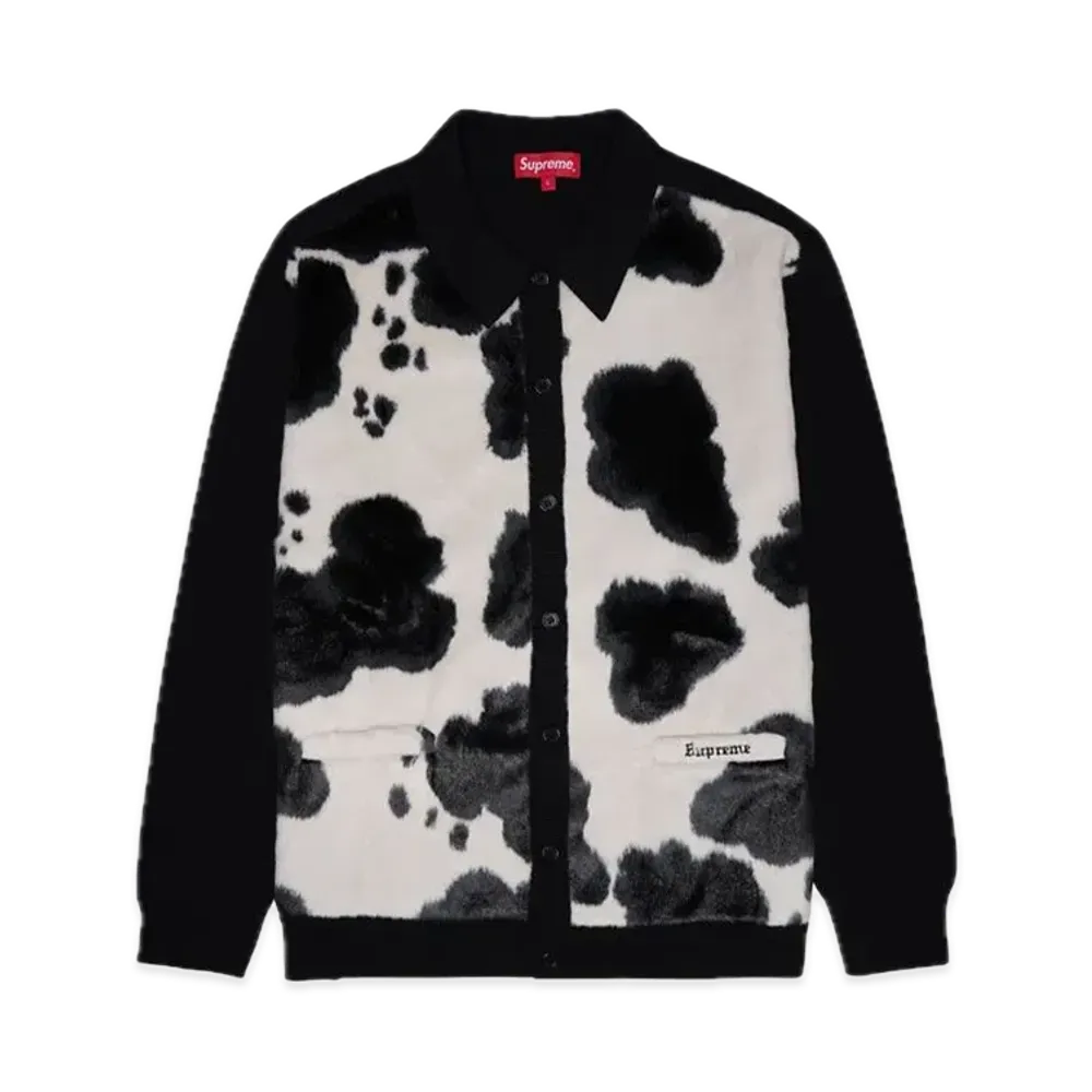 Supreme Cow Print Cardigan "Black"
