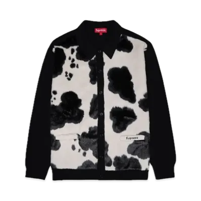 Supreme Cow Print Cardigan "Black"