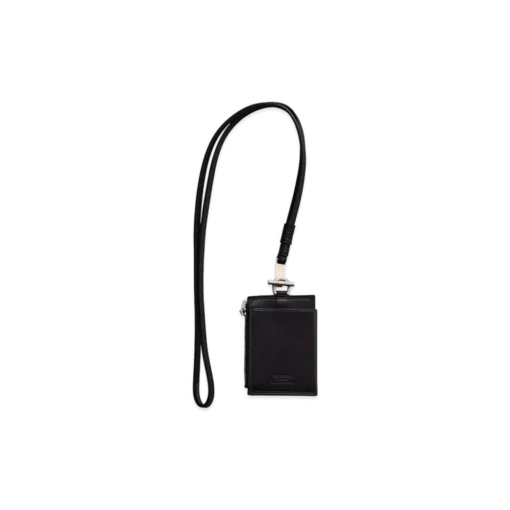 NICENESS Bay Ray - Long Zip Card Case-Long Strap "Black Smooth"