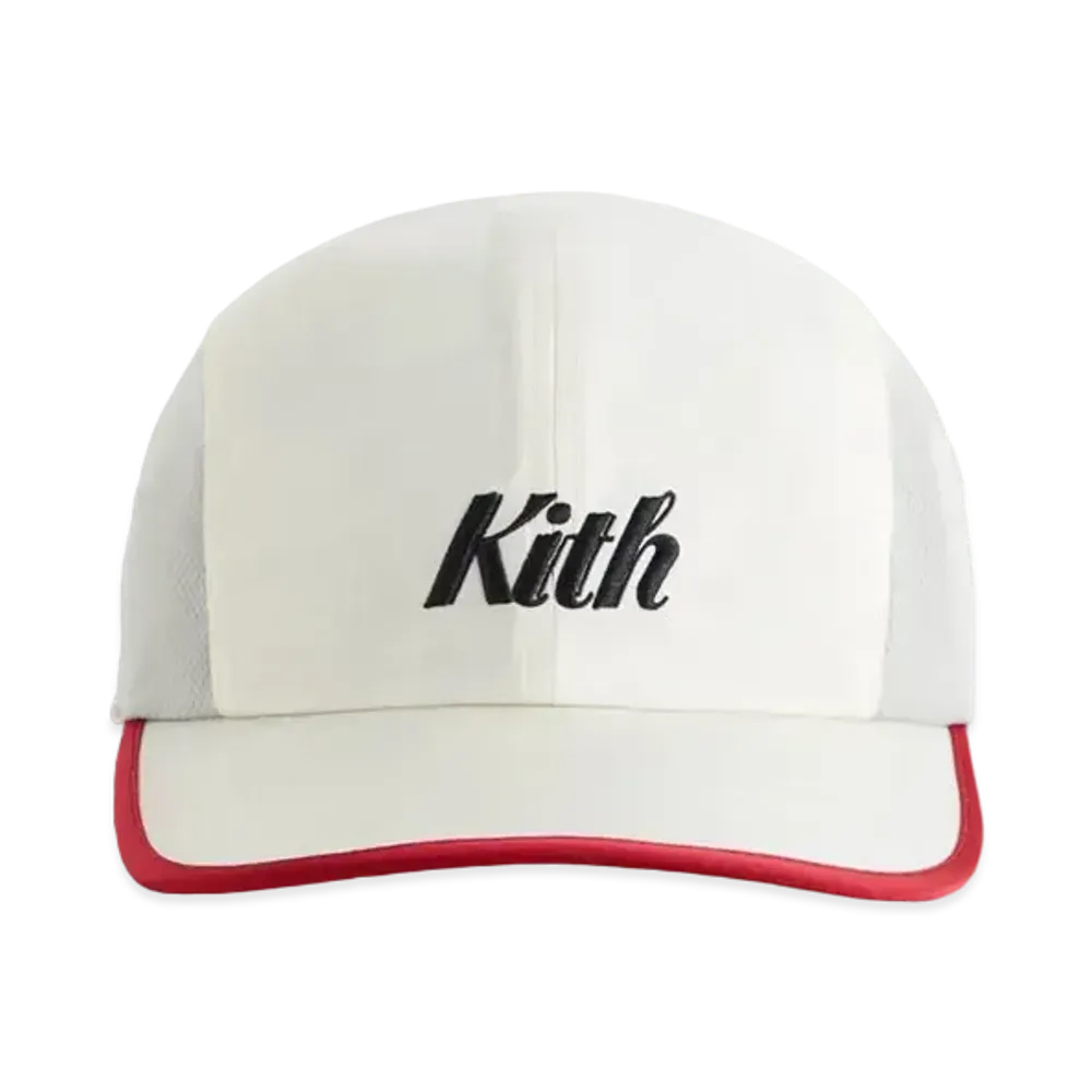 Kith Checkered Satin Griffey Camper Hat "Sandrift"