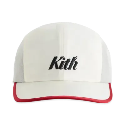 Kith Checkered Satin Griffey Camper Hat "Sandrift"