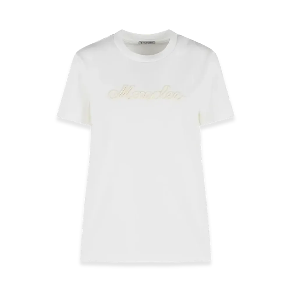 MONCLER Women's Cotton T-Shirt "Cream/White"