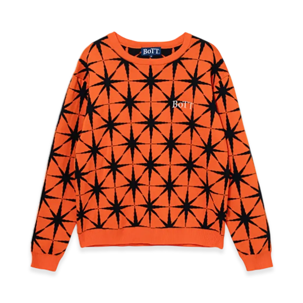 BoTT Sparkle Jacquard Knit Sweater "Orange"