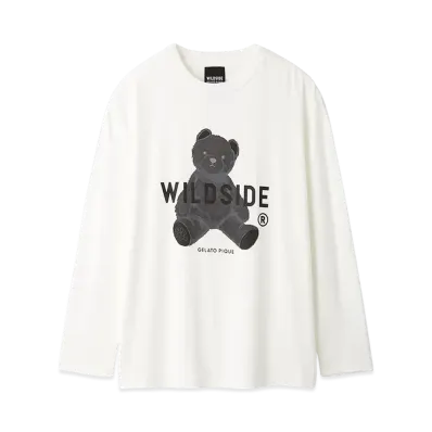 GELATO PIQUE Homme x WILDSIDE UNISEX Bear Motif Long T-Shirt "Off White"