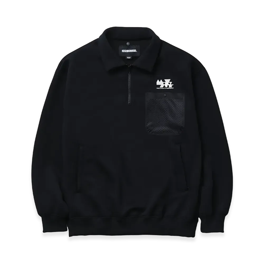 NEIGHBORHOOD Map . Detachable Hoodie LS "Black"