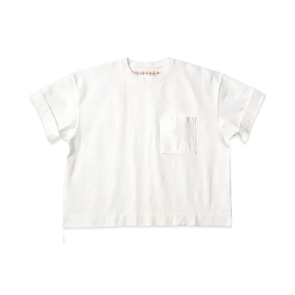 KAPITAL 16 Degree Reduction India Army Beach Pack Tee "White"