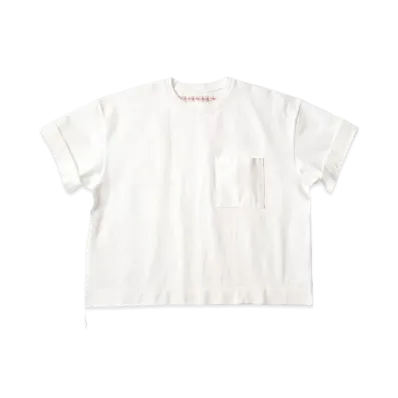 KAPITAL 16 Degree Reduction India Army Beach Pack Tee "White"