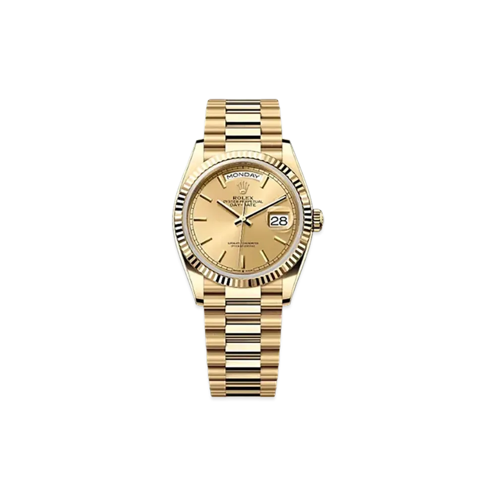 ROLEX Day-Date 36mm Yellow Gold 128238 "Champagne-colour"