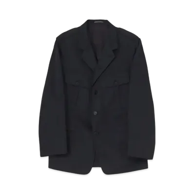 Y's for men T/C Twill Action Pleats Jacket "Black" MO-P04-900-2A24