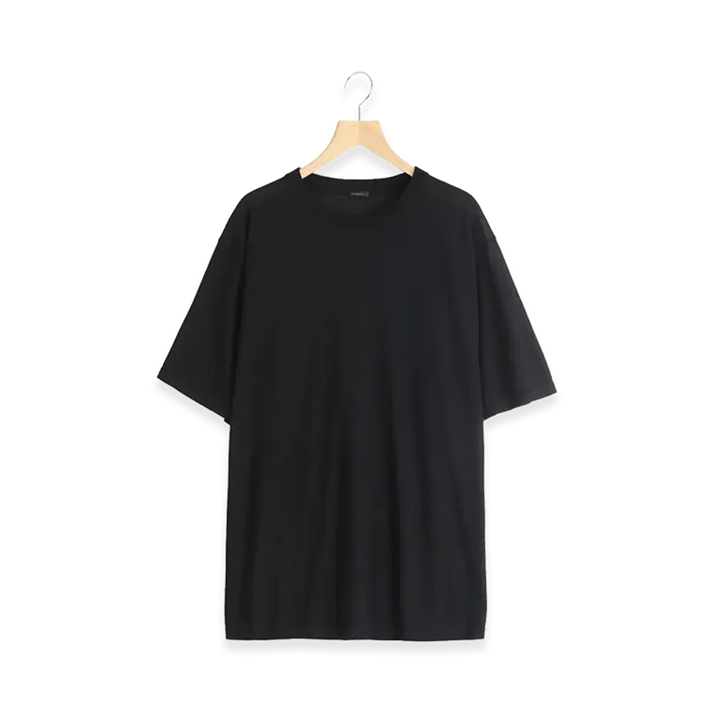 COMOLI Cashmere Short Sleeve Knit "Black"