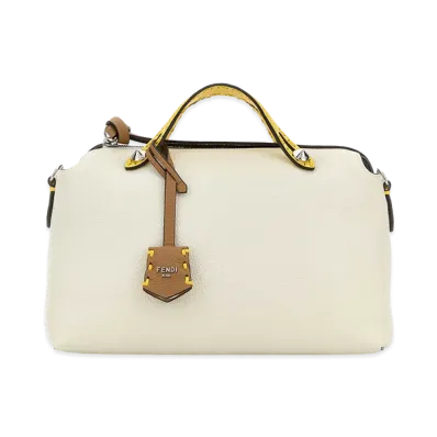 FENDI Women's Leather Medium By The Way Handbag "Ivory/White"