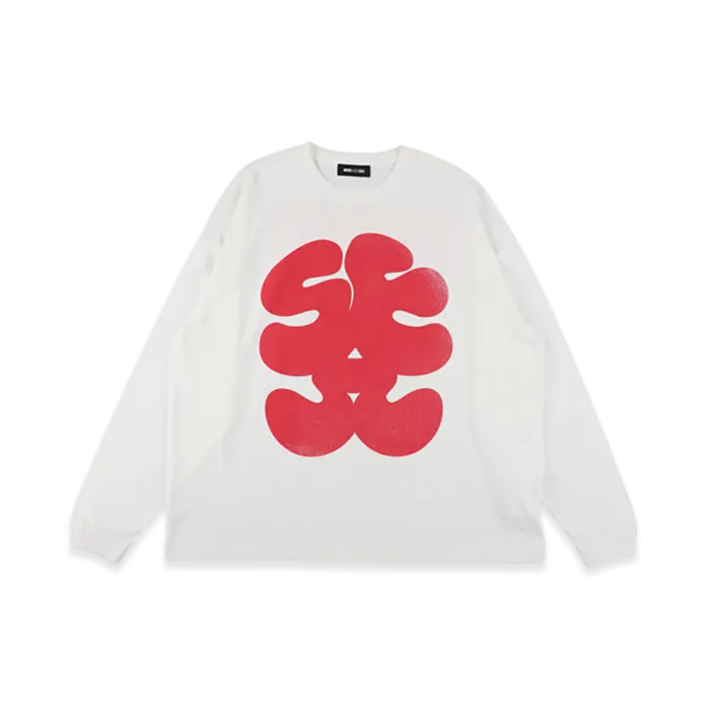 WIND AND SEA Full House Sea L/S Tee "White/Red"