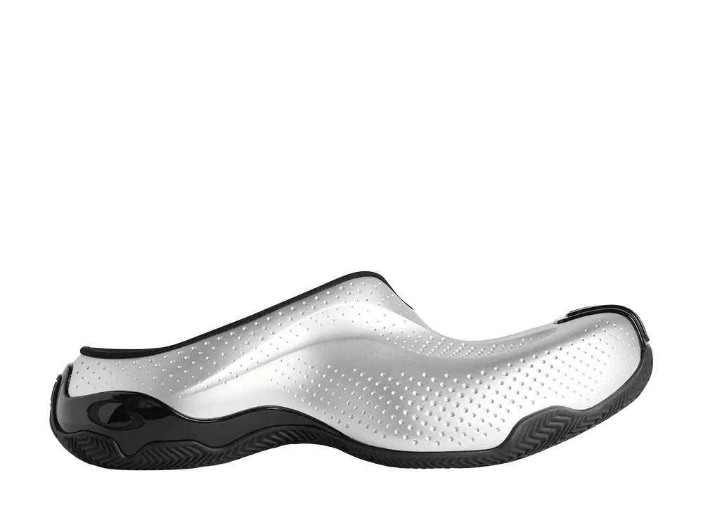 BALENCIAGA Basketball Mule "Silver/Black"
