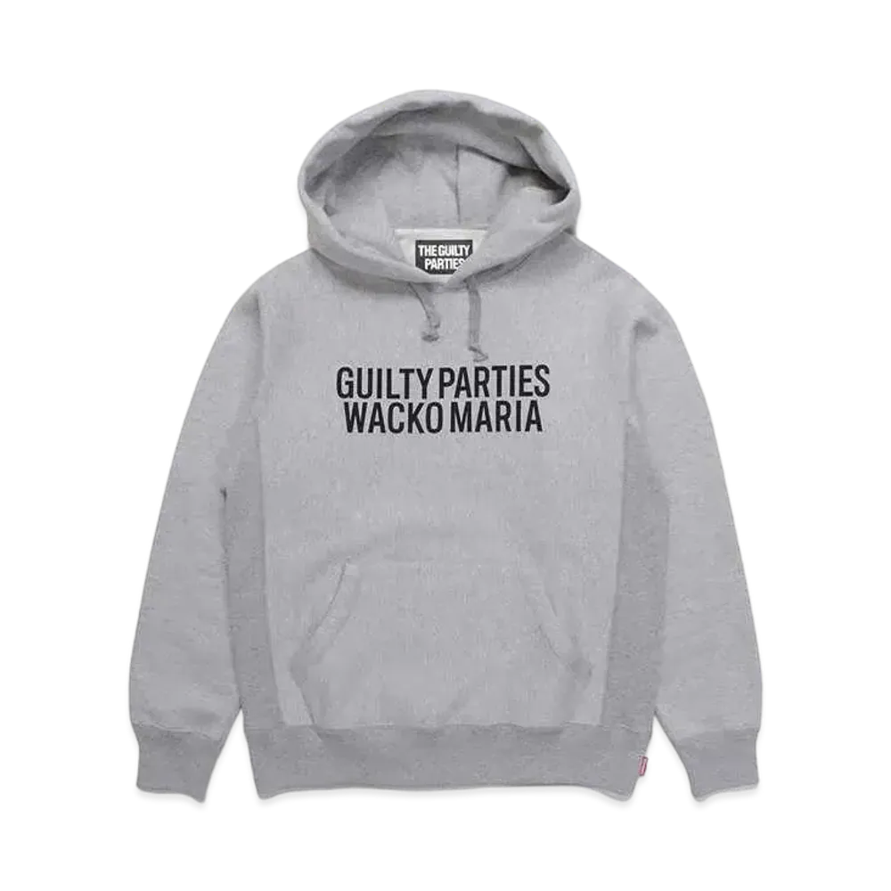 WACKO MARIA Heavy Weight Pull Over Hooded Sweat Shirt "Gray"