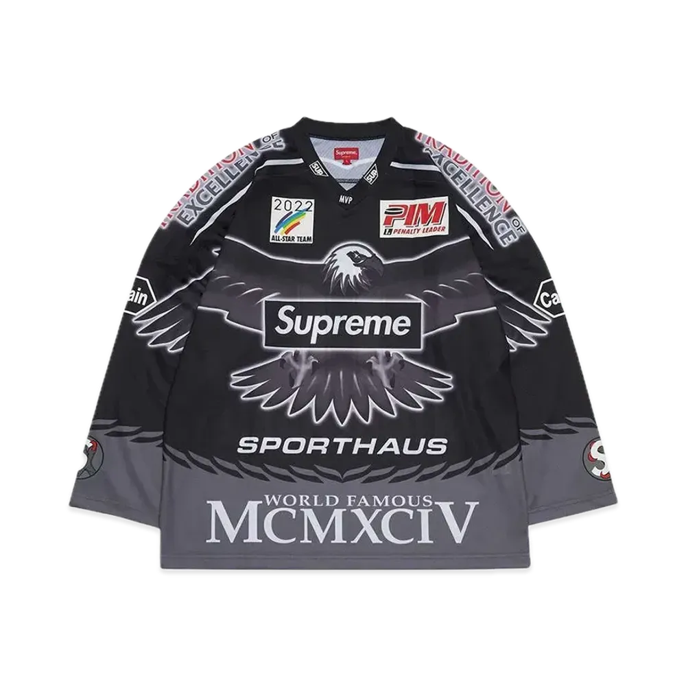 Supreme Eagle Moto Jersey "Black"