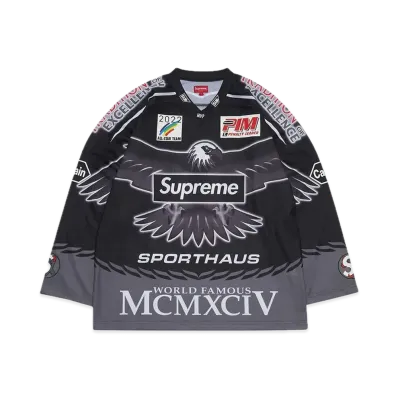 Supreme Eagle Moto Jersey "Black"