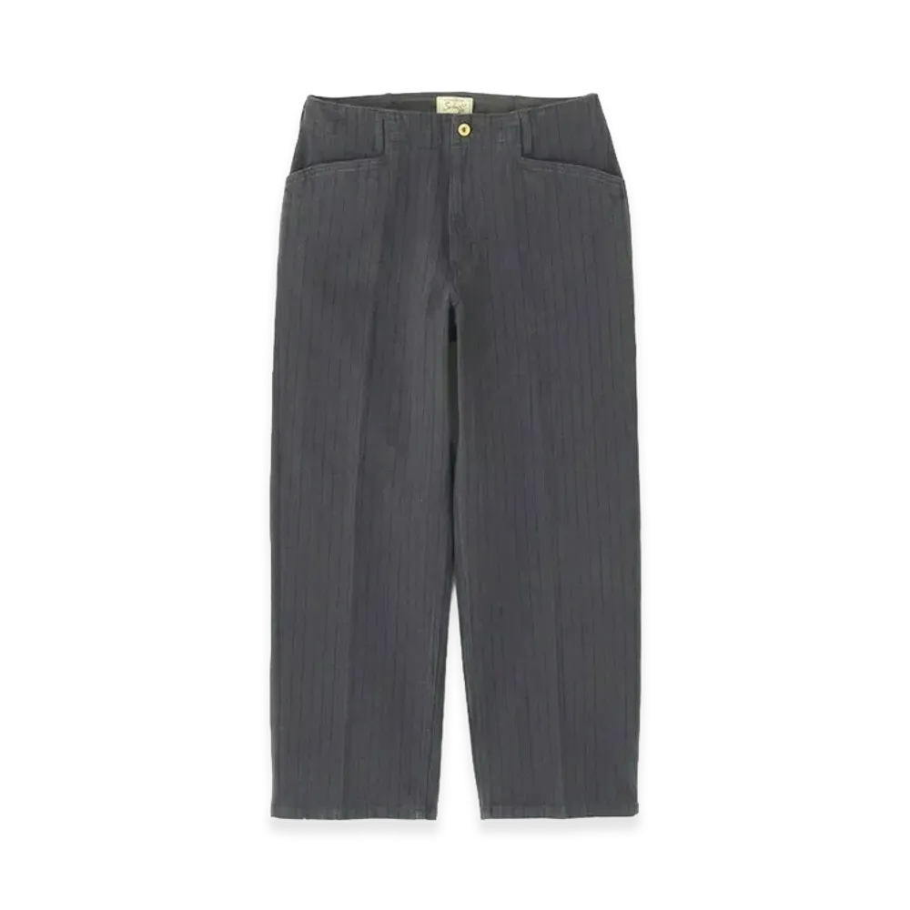 Schott Stripe Frisco Pants "Charcoal"