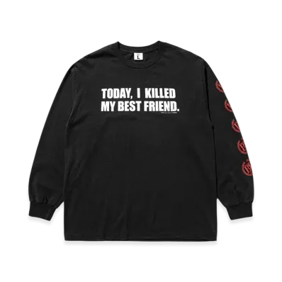 Weber x Battle Royale Long Sleeve T Shirt Message "Black"
