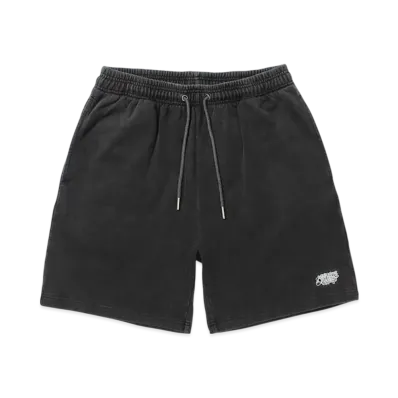 APHRODITEGANG Pigment Dye Classic Logo Sweat Shorts "Black"