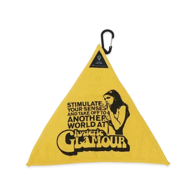 HYSTERIC GLAMOUR Smorking Girl Triangle Towel "Yellow"