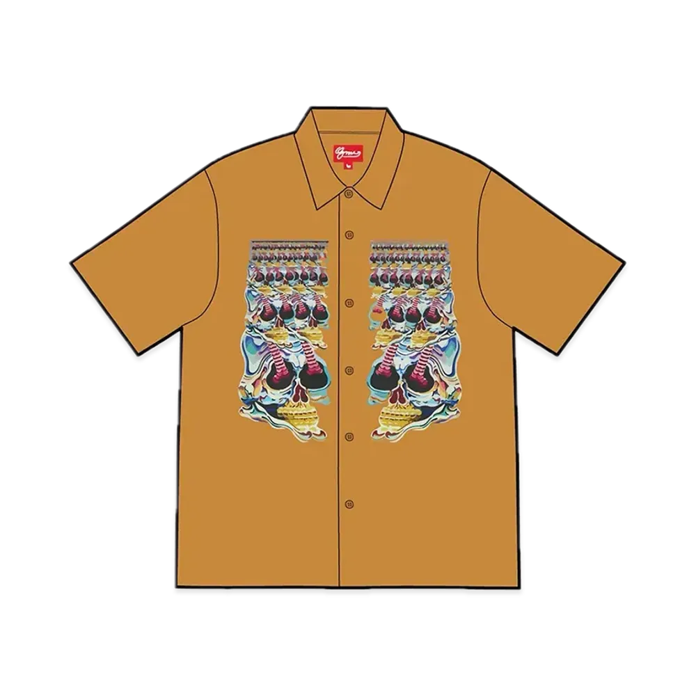 Supreme Skulls S/S Shirt "Light Brown"