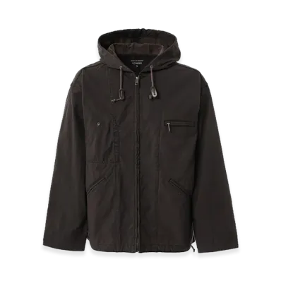 COMME des GARCONS HOMME Nylon OX Over Dye Foody Jacket "Brown"
