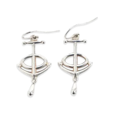 Hermes Chaine D'ancre Earrings "Silver"