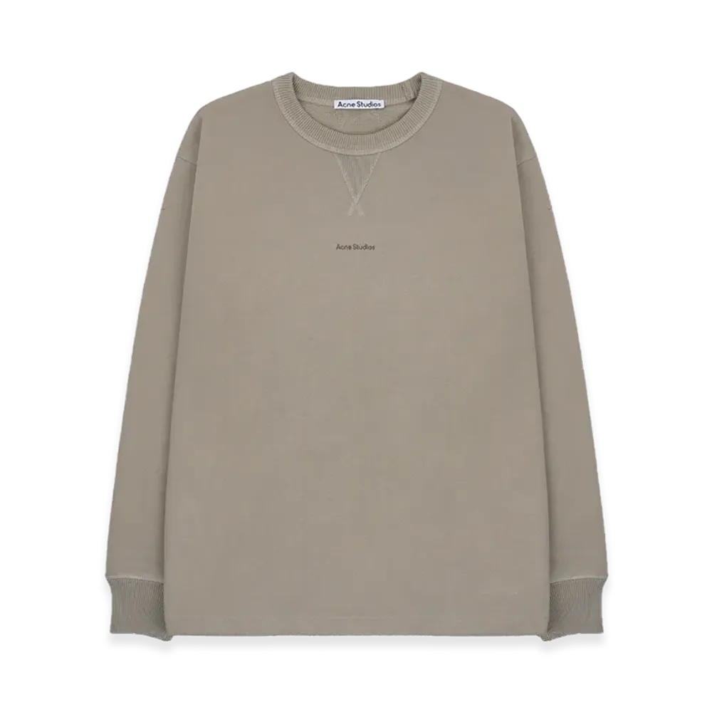 Acne Studios Stamp Logo Sweatshirt "Oyster Grey"
