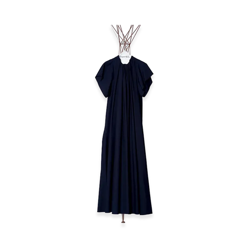 MM6 Maison Margiela Women's Long Gather Dress "Black"