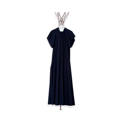MM6 Maison Margiela Women's Long Gather Dress "Black"