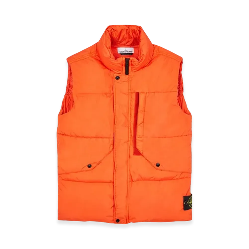 Stone Island G0423 Garment Dyed Crinkle Reps Recycled Nylon Down - 23FW "Lobster Red"