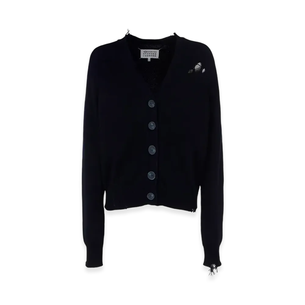 Maison Margiela Women's Decontracte Cardigan "Dark Blue"