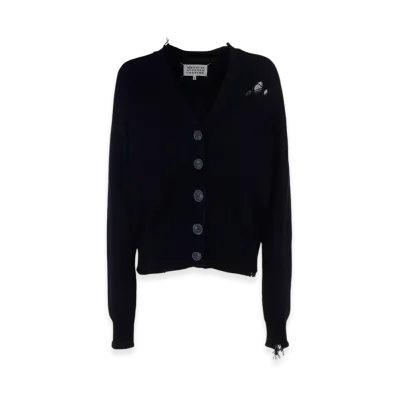Maison Margiela Women's Decontracte Cardigan "Dark Blue"